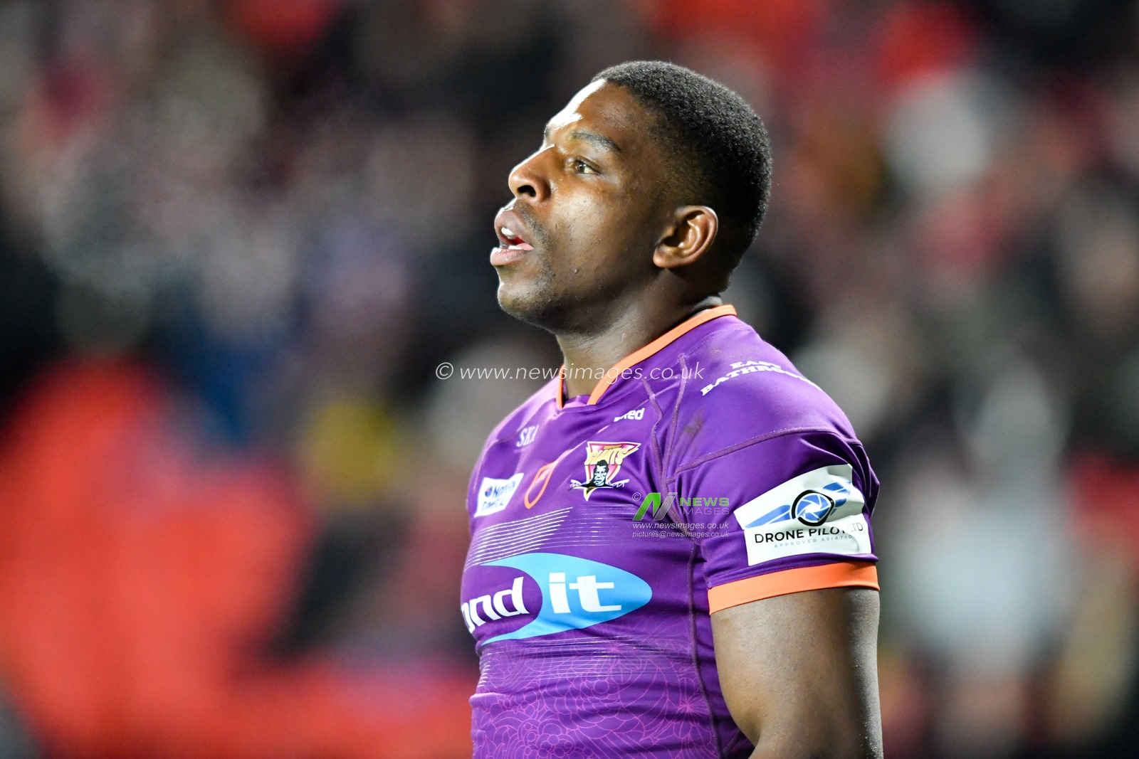6th March 2020, Totally Wicked Stadium, St Helens, England; Betfred Super League, Saint Helens v Huddersfield Giants : Jermaine McGillvary (2) of Huddersfield Giants in action during the game