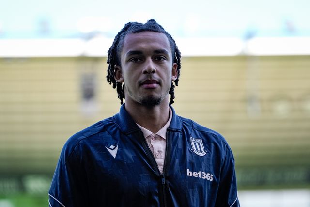 Ashley Phillips of Stoke City inspects the pitch prior to kick off during the Sky Bet Championship match Derby County vs Stoke City at Pride Park Stadium, Derby, United Kingdom on 06 April 2026

(Photo by Maynard Manyowa/News Images)