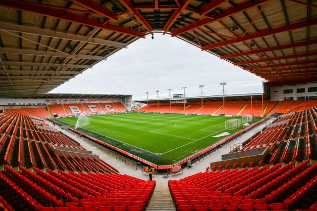 General ground views of Bloomfield Road, home ground for Blackpool Football Club, prior to uring the Sky Bet League 1 match Blackpool vs Luton Town at Bloomfield Road, Blackpool, United Kingdom, 30th September 2025

(Photo by Adam Gee/News Images)
