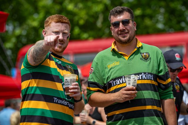 Northampton Saints Fans prior to the Gallagher PREM Final match Northampton Saints vs Exeter Chiefs at Allianz Stadium, Twickenham, United Kingdom on 20 June 2026.

(Photo by Alex Williamson/News Images)