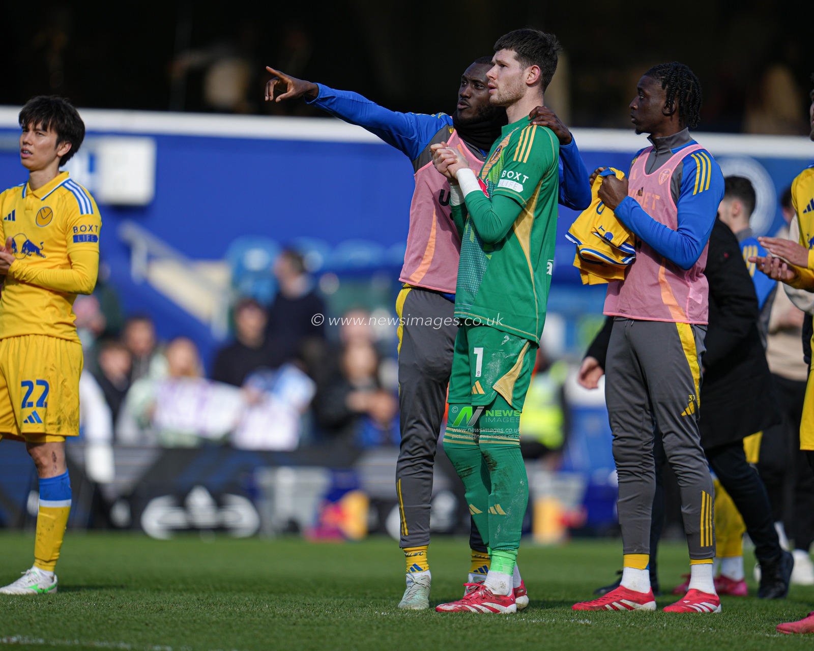Leeds after the Sky Bet Championship match Queens Park Rangers vs Leeds United at Kiyan Prince Foundation Stadium, London, United Kingdom, 15th March 2025

(Photo by Harvey Murphy/News Images)