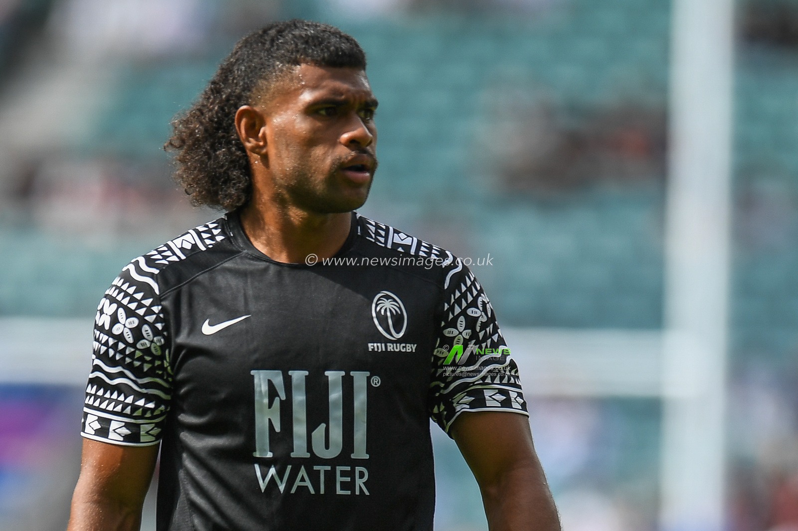 Simione Kuruvoli of Fiji during the pre-game warmup during the 2023 Summer Series match England vs Fiji at Twickenham Stadium, Twickenham, United Kingdom, 26th August 2023

(Photo by Mike Jones/News Images)