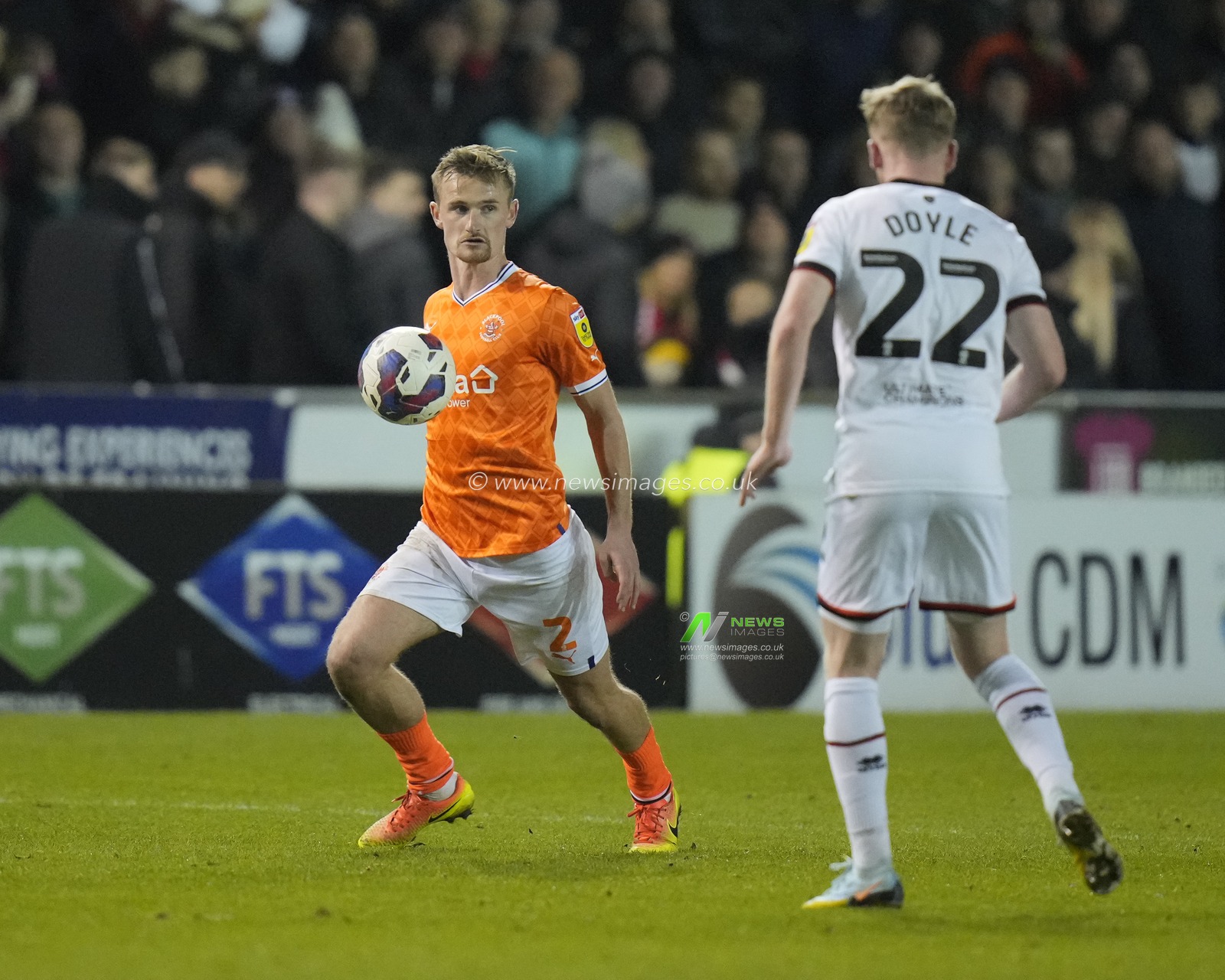 Callum Connolly #2 of Blackpool during the Sky Bet Championship match Blackpool vs Sheffield United at Bloomfield Road, Blackpool, United Kingdom, 29th December 2022

(Photo by Steve Flynn/News Images)