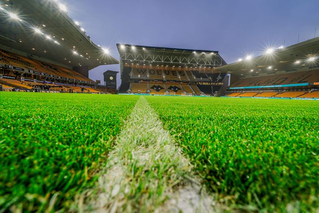 A general view of the pitch and stands during the Premier League match Wolverhampton Wanderers vs Aston Villa at Molineux, Wolverhampton, United Kingdom on 27 February 2026

(Photo by Maynard Manyowa/News Images)