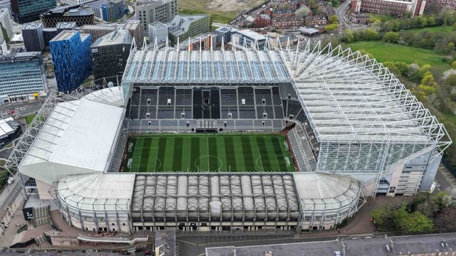 An aerial view of St James’ Park during the Premier League match Newcastle Untied vs Bournemouth at St. James's Park, Newcastle, United Kingdom on 18 April 2026

(Photo by Mark Cosgrove/News Images)