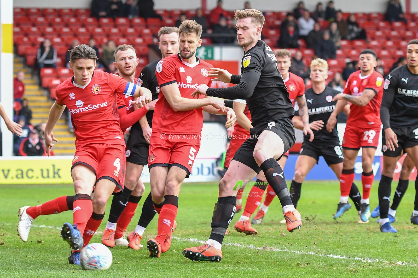 23rd March 2019, Bescot Stadium, Walsall, England; Sky Bet League One, Walsall vs Barnsley ; George Dobson (04) of Walsall clears the ball from a corner


Credit: Gareth Dalley/News Images

English Football League images are subject to DataCo Licence