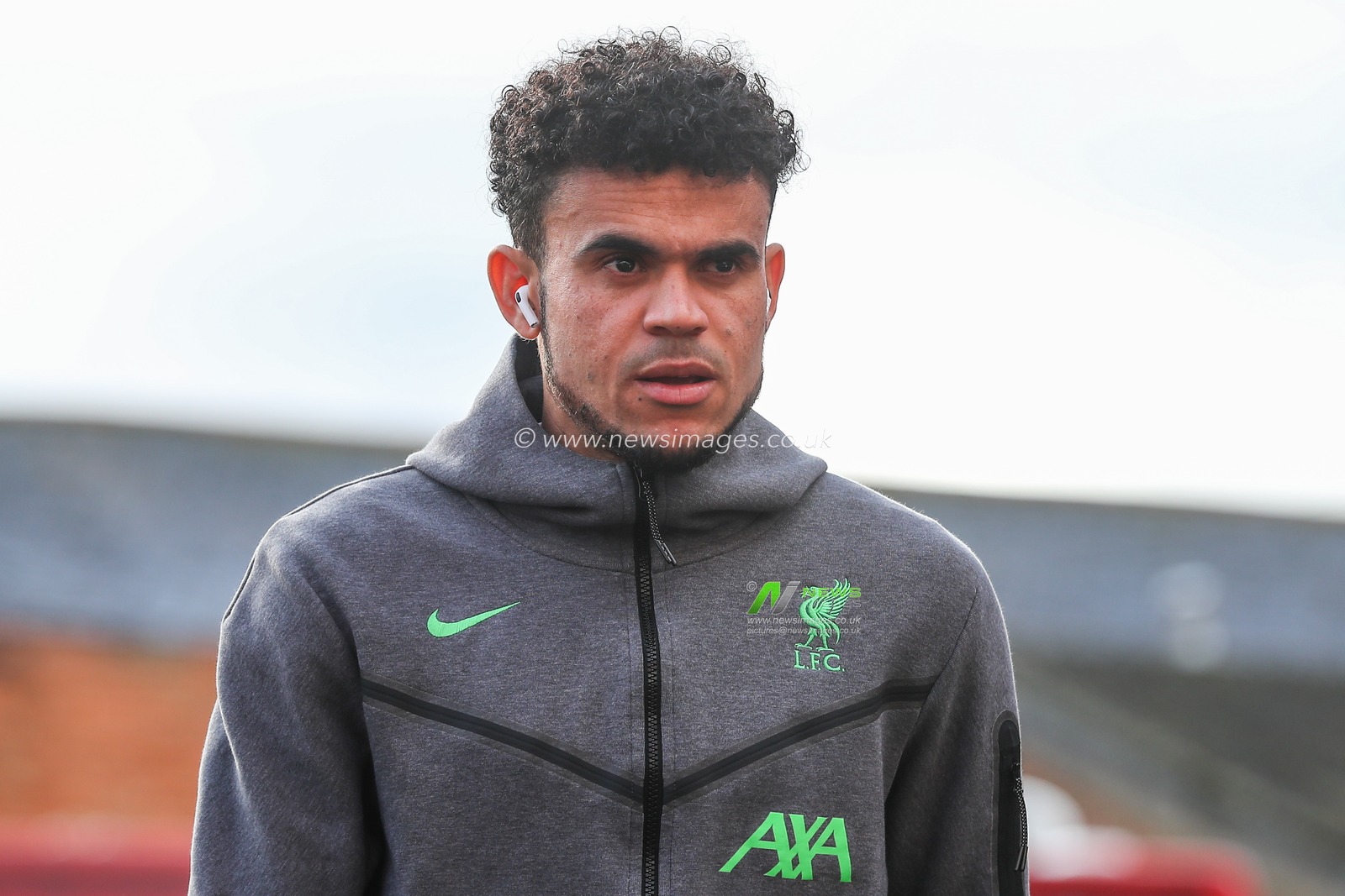Luis DÃ­az of Liverpool arrives ahead of the Premier League match Nottingham Forest vs Liverpool at City Ground, Nottingham, United Kingdom, 2nd March 2024

(Photo by Gareth Evans/News Images)