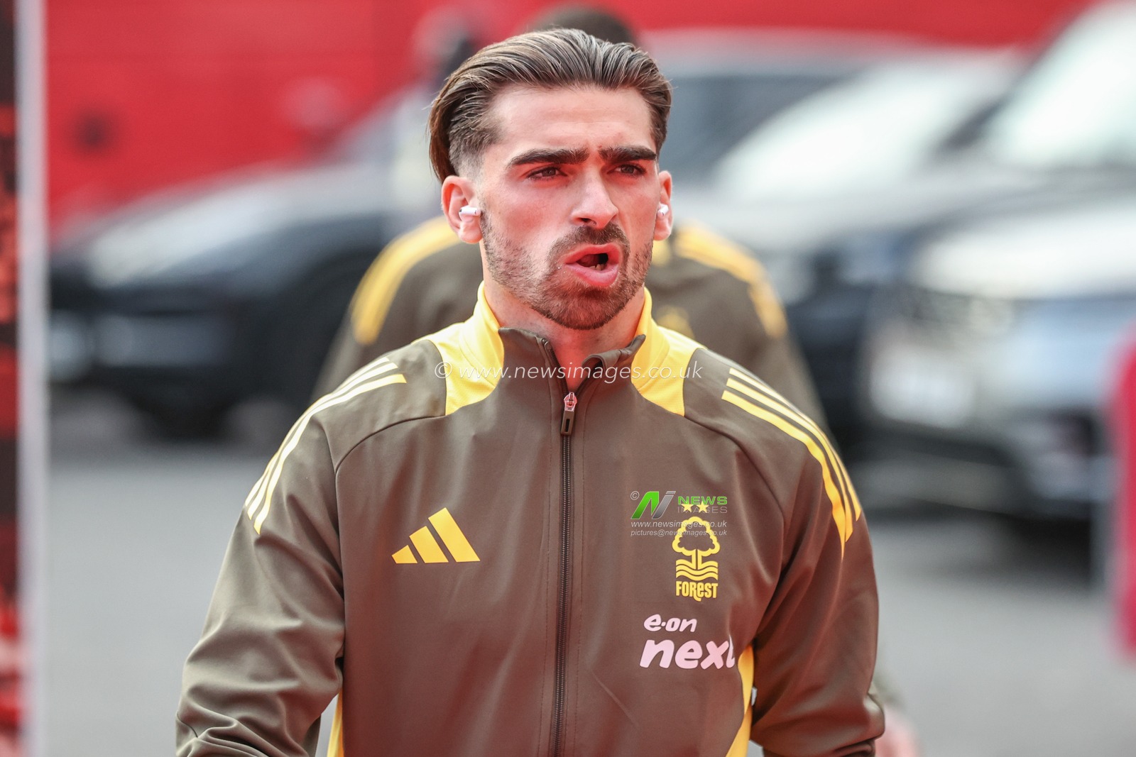 Jota Silva of Nottingham Forest arrives during the Premier League match Nottingham Forest vs Newcastle United at City Ground, Nottingham, United Kingdom, 10th November 2024

(Photo by Alfie Cosgrove/News Images)