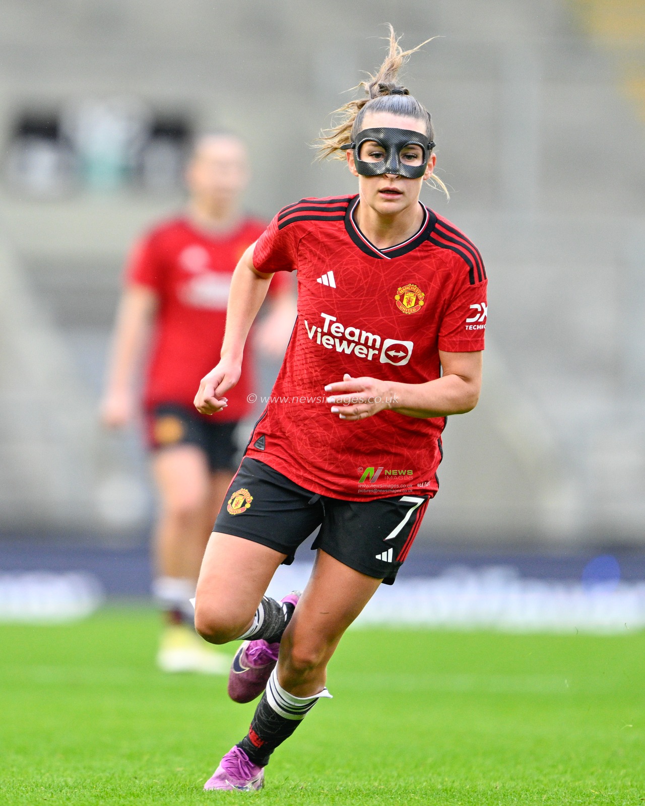 Ella Toone of Manchester United Women, during the Vitality Women's FA Cup match Manchester United Women vs Newcastle United women at Leigh Sports Village, Leigh, United Kingdom, 14th January 2024

(Photo by Cody Froggatt/News Images)