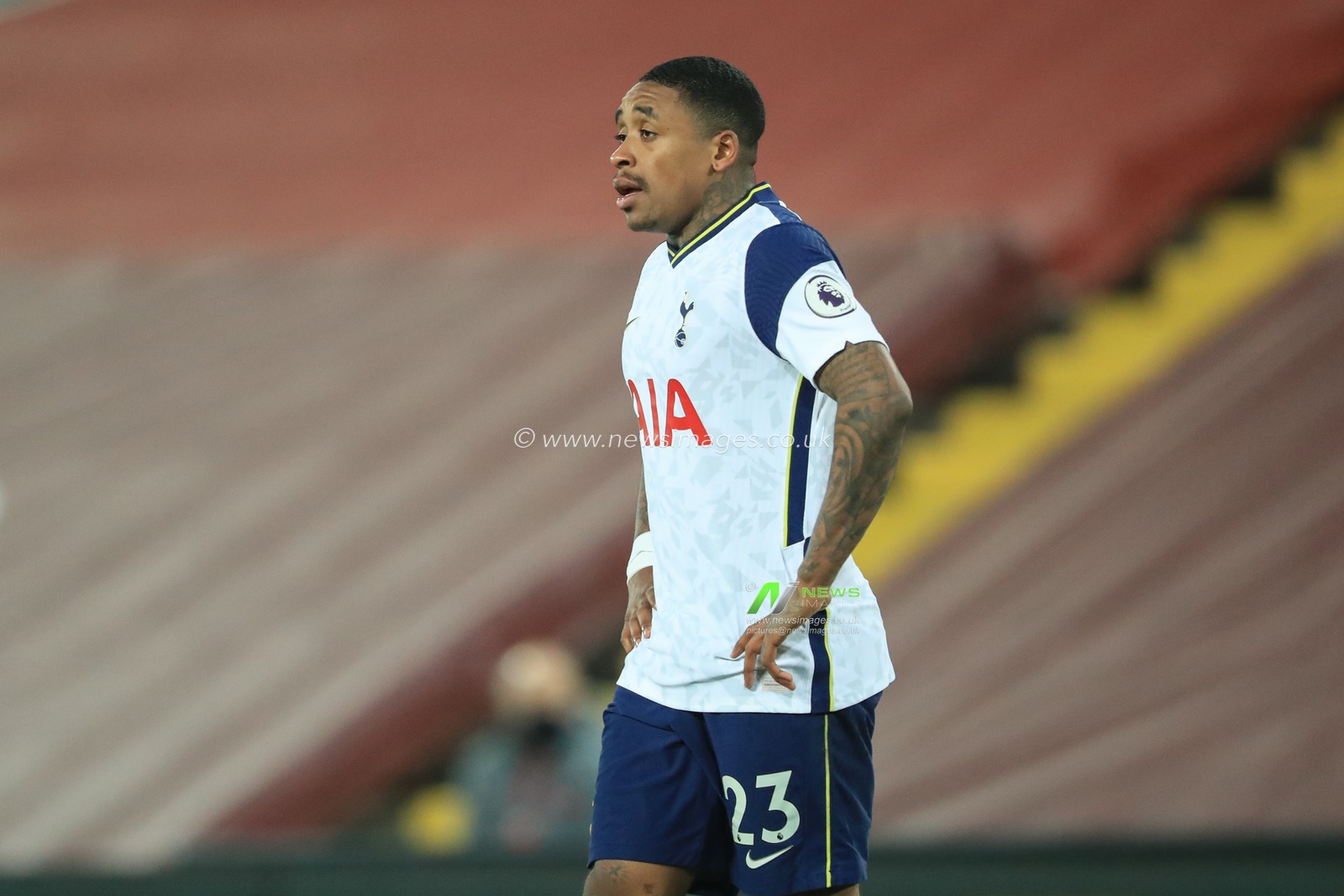 Steven Bergwijn #23 of Tottenham Hotspur during the game