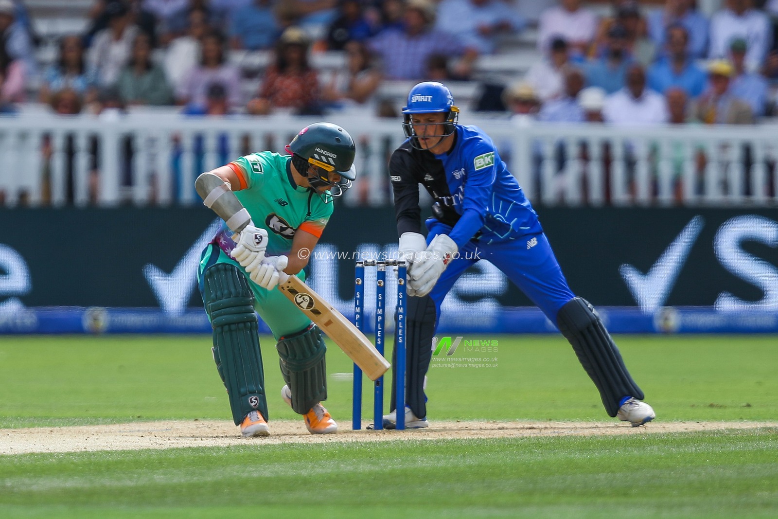 Sam Curran of Oval Invincibles bats during the The Hundred match London Spirit Men vs Oval Invincibles at Lords, London, United Kingdom, 4th August 2024

(Photo by Izzy Poles/News Images)