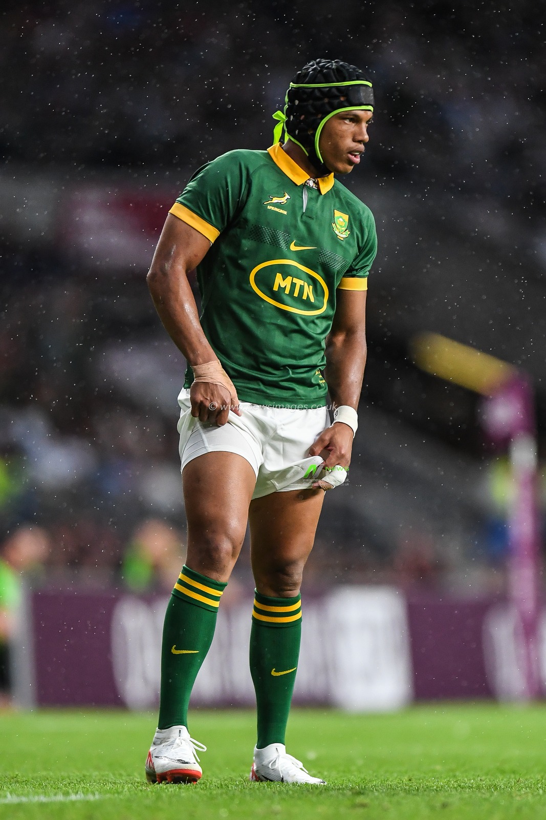Kurt-Lee Arendse of South Africa during the International match South Africa vs New Zealand at Twickenham Stadium, Twickenham, United Kingdom, 25th August 2023

(Photo by Mike Jones/News Images)