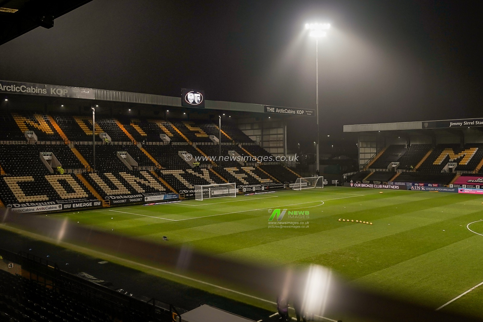 A general view of the stadium stands and the pitch during the Sky Bet League 2 match Notts County vs Gillingham at Meadow Lane, Nottingham, United Kingdom, 3rd February 2026

(Photo by Maynard Manyowa/News Images)