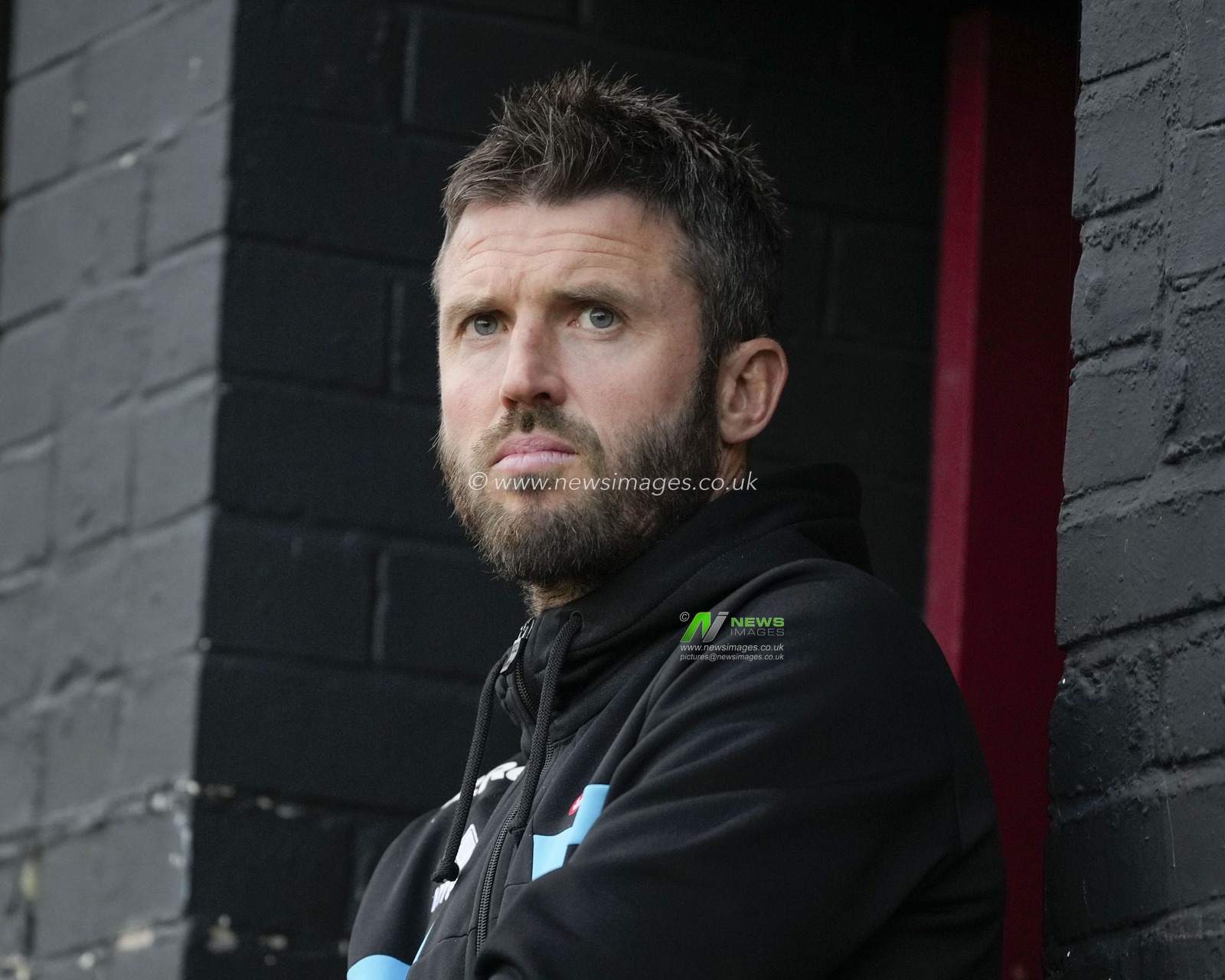 Michael Carrick manager of Middlesbrough inspects the pitch before the Carabao Cup match Bradford City vs Middlesbrough at University of Bradford Stadium, Bradford, United Kingdom, 26th September 2023

(Photo by Steve Flynn/News Images)