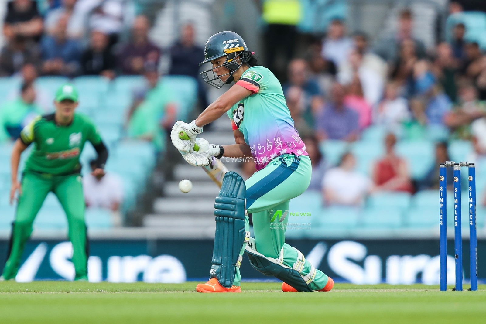 Marizanne Kapp of Oval Invincibles during the The Hundred match Oval Invincibles Women vs Southern Brave Women at The Kia Oval, London, United Kingdom, 8th August 2024

(Photo by Izzy Poles/News Images)