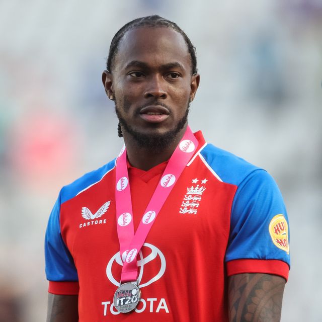 Jofra Archer of England is player of the match the during the Third Vitality T20 International match England vs India at Trent Bridge, Nottingham, United Kingdom on 07 July 2026

(Photo by Mark Cosgrove/News Images)