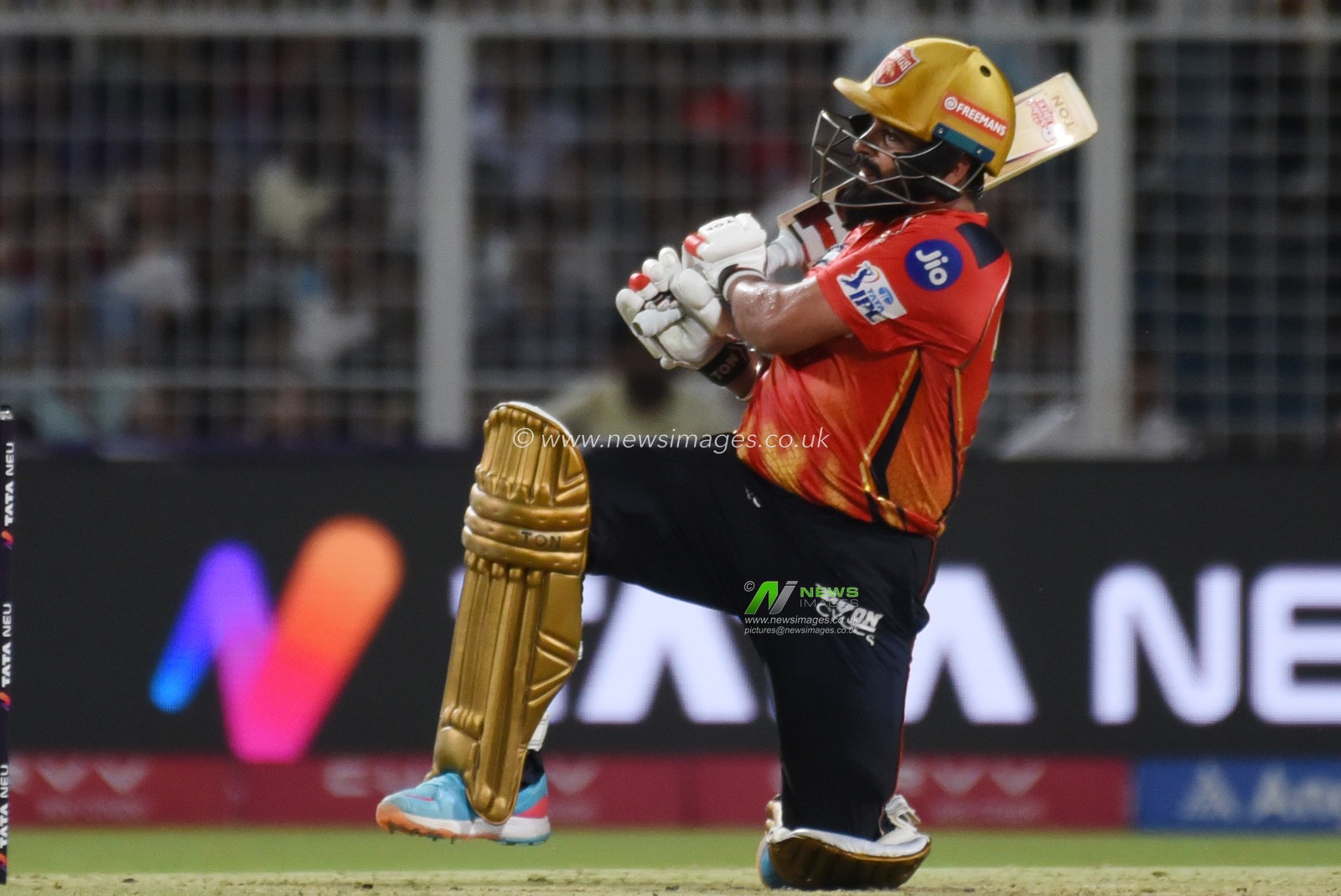 Prabhsimran Singh of Punjab Kings play a shot during the 2025 IPL match between Kolkata Knight Riders and Punjab Kings at Eden Gardens on April 26, 2025, in Kolkata, India.Photo by Debajyoti Chakraborty.(Photo: Debajyoti Chakraborty/News Images)