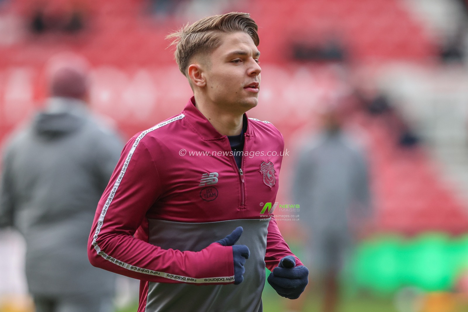 Cian Ashford of Cardiff City in the pregame warmup session during the Sky Bet Championship match Middlesbrough vs Cardiff City at Riverside Stadium, Middlesbrough, United Kingdom, 4th January 2025

(Photo by Alfie Cosgrove/News Images)