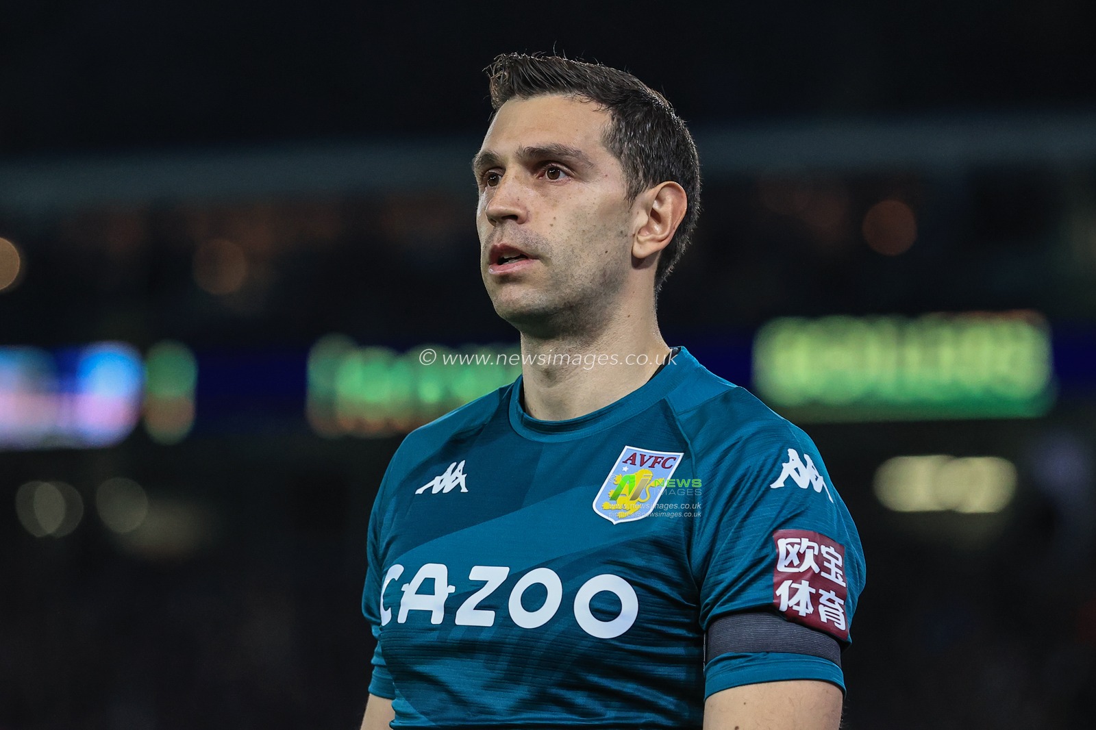 Emiliano Martinez #1 of Aston Villa during the game