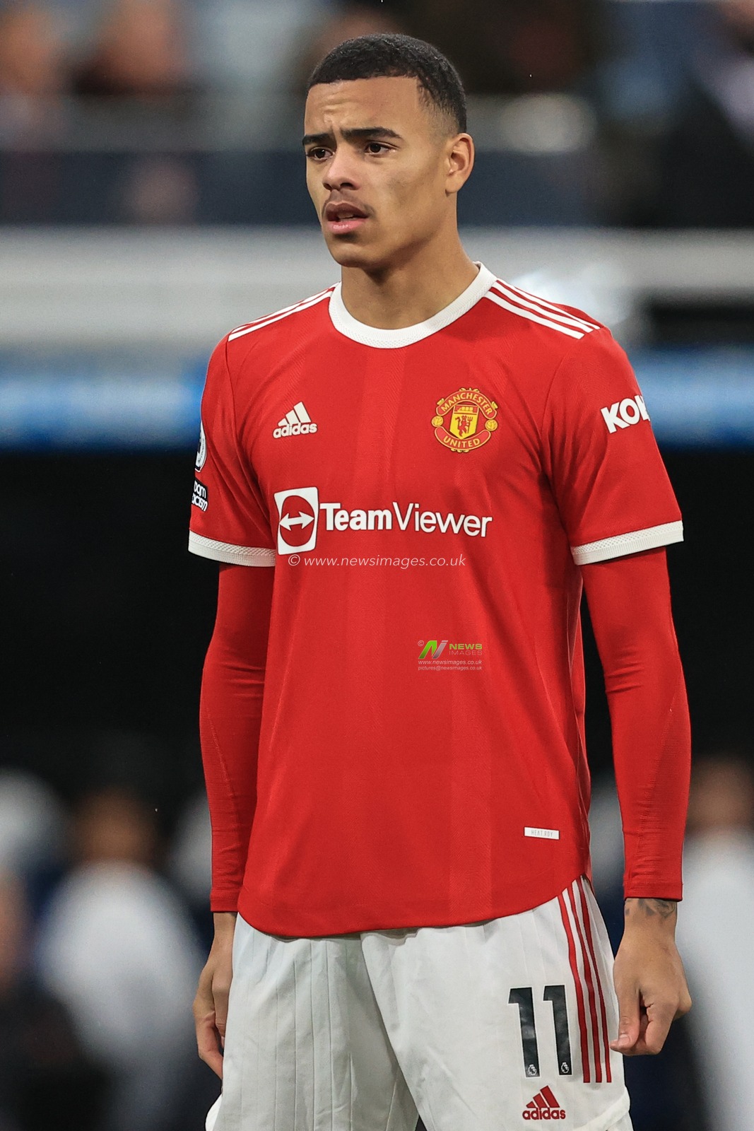 Mason Greenwood #11 of Manchester United during the game