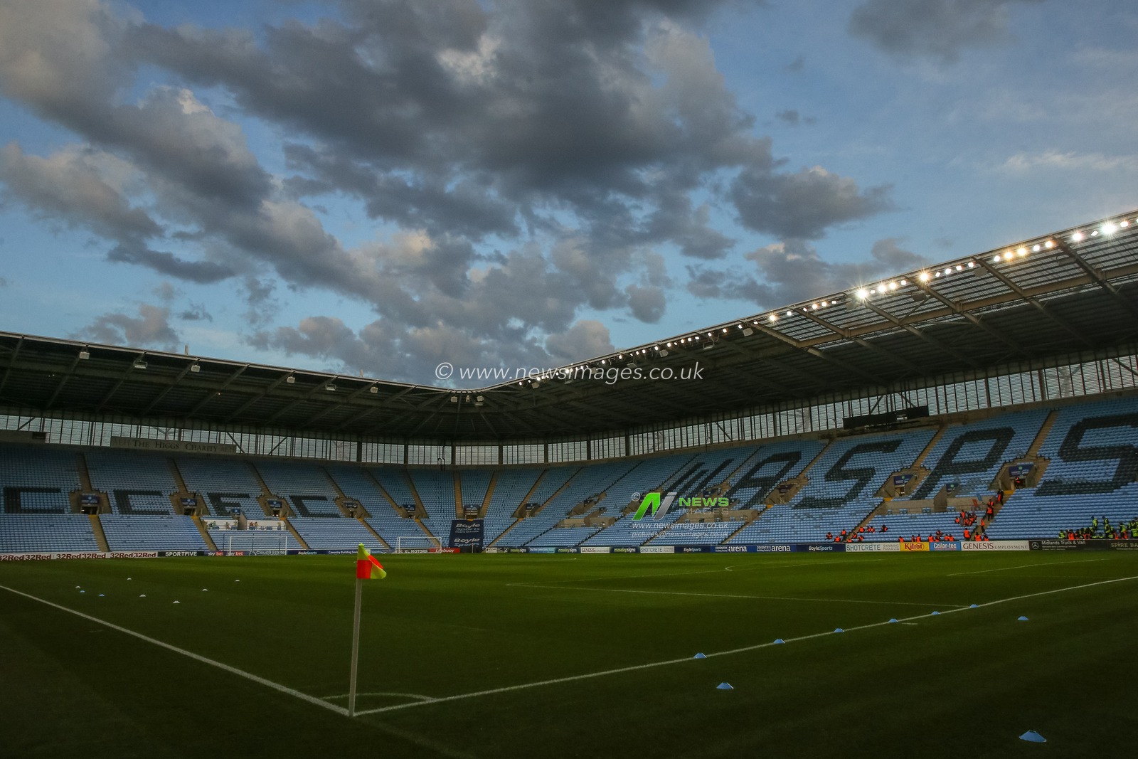 General view inside of the Coventry Building Society Arena, home of Coventry City ahead of the Sky Bet Championship match Coventry City vs Sheffield United at Coventry Building Society Arena, Coventry, United Kingdom, 19th October 2022

(Photo by Gareth Evans/News Images)
