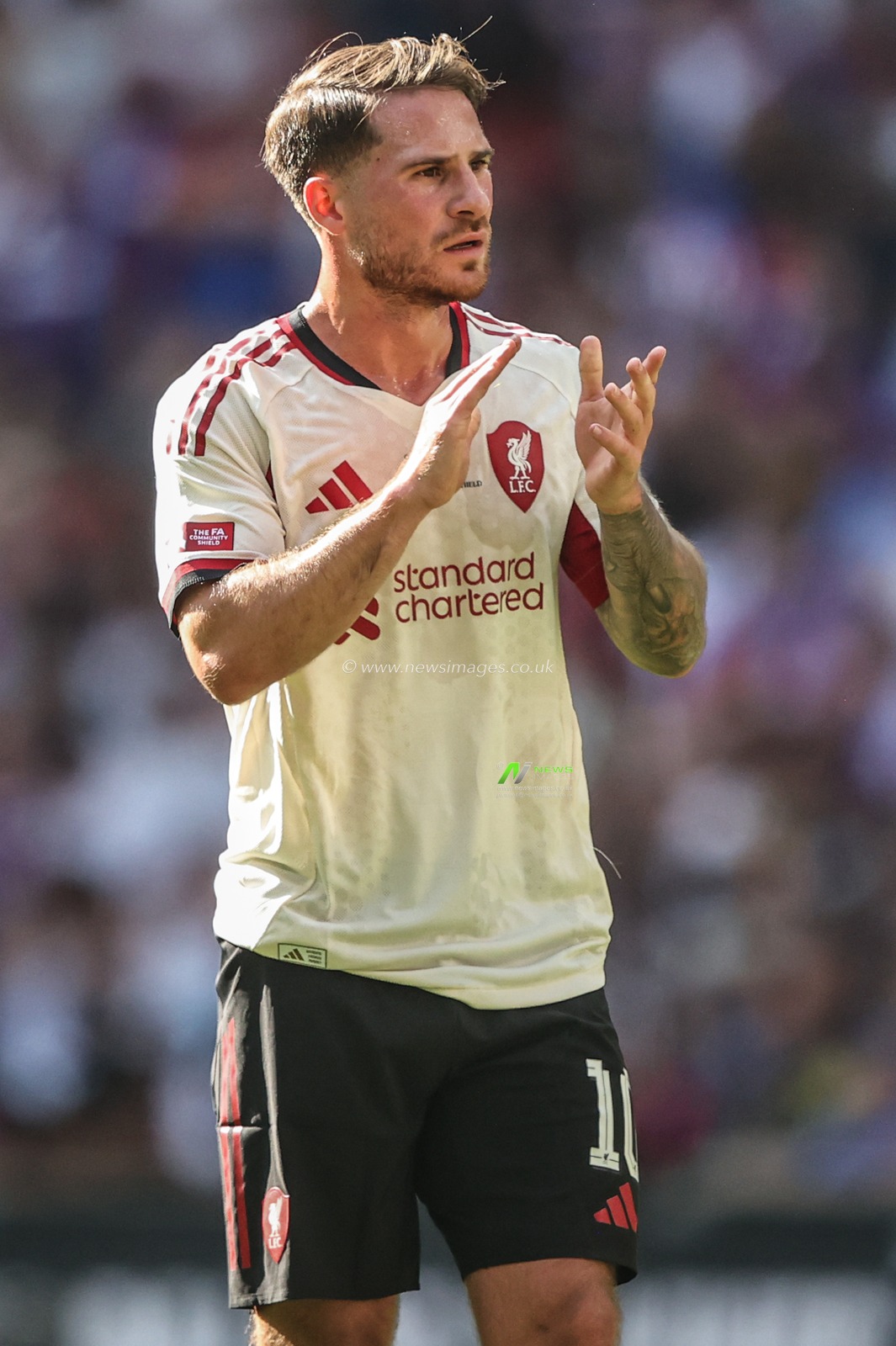 Alexis Mac Allister of Liverpool during the The FA Community Shield match Crystal Palace vs Liverpool at Wembley Stadium, London, United Kingdom, 10th August 2025

(Photo by Alfie Cosgrove/News Images)