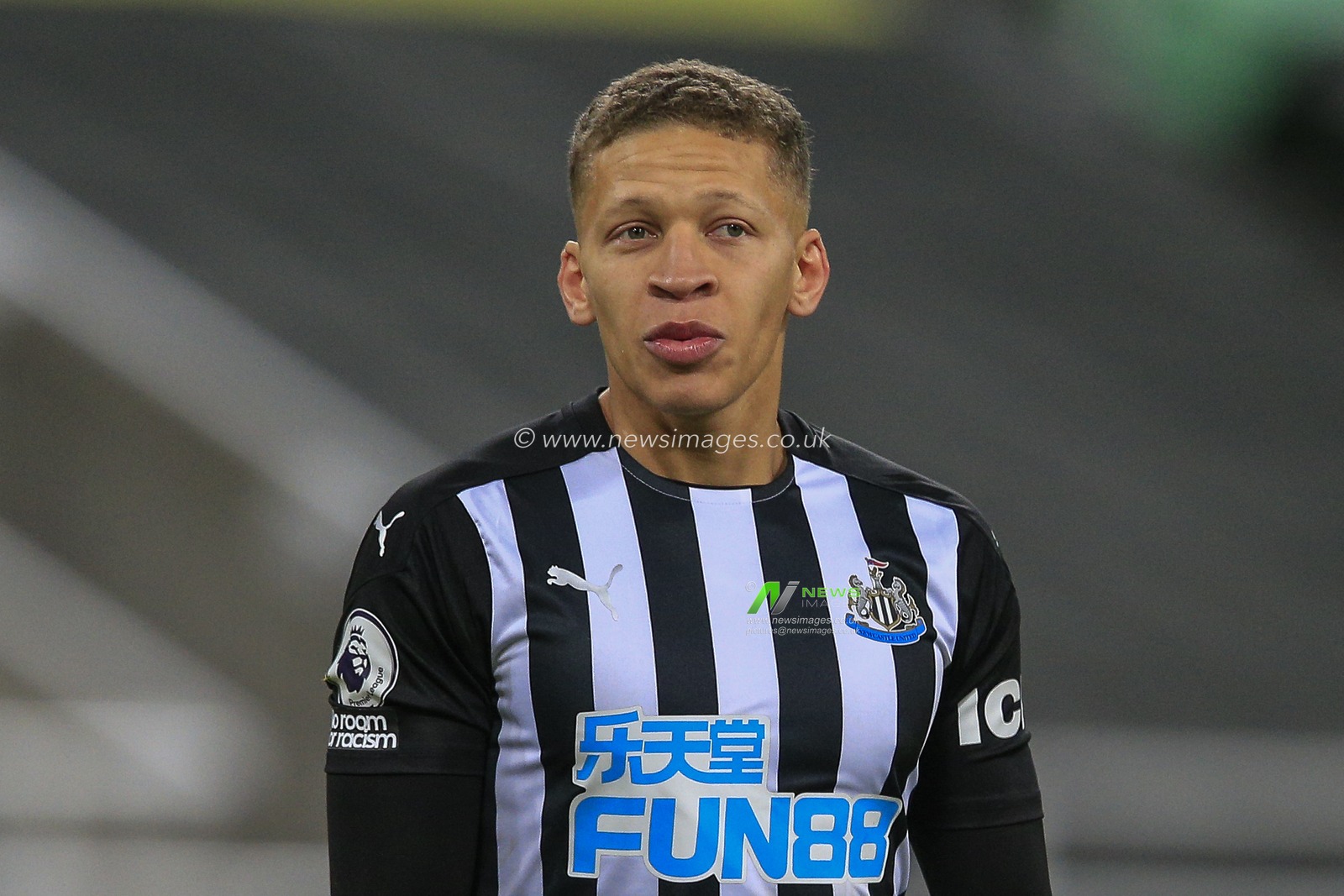 Dwight Gayle #12 of Newcastle United during the game