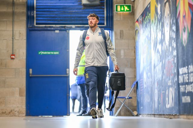 Matty Ashton of Warrington Wolves arrives ahead of the Betfred Super League play-off Eliminator 2 Warrington Wolves v St Helens at Halliwell Jones Stadium, Warrington, United Kingdom, 28th September 2024

(Photo by Craig Thomas/News Images)
