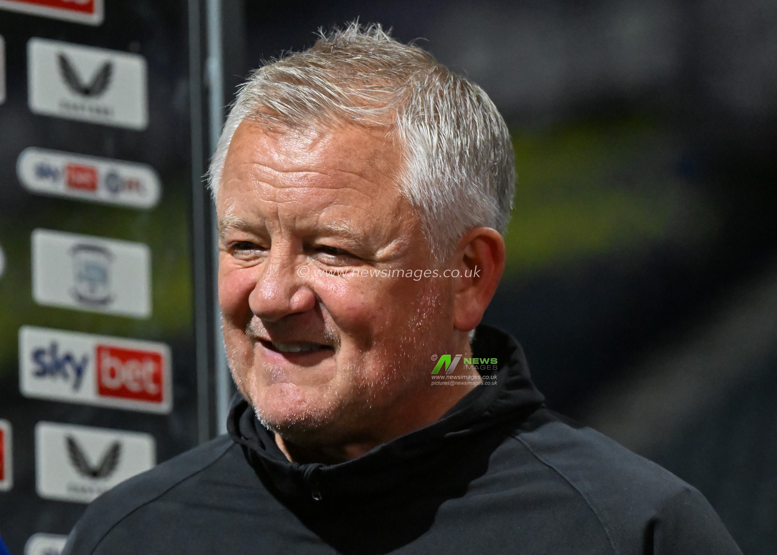 Chris Wilder manager of Sheffield United has a post match interview with Sky Sport during the Sky Bet Championship match Preston North End vs Sheffield United at Deepdale, Preston, United Kingdom, 9th August 2024

(Photo by Cody Froggatt/News Images)