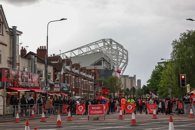 Road closures are in place around Old Trafford during the Premier League match Manchester United vs Brentford at Old Trafford, Manchester, United Kingdom on 27 April 2026

(Photo by Mark Cosgrove/News Images)