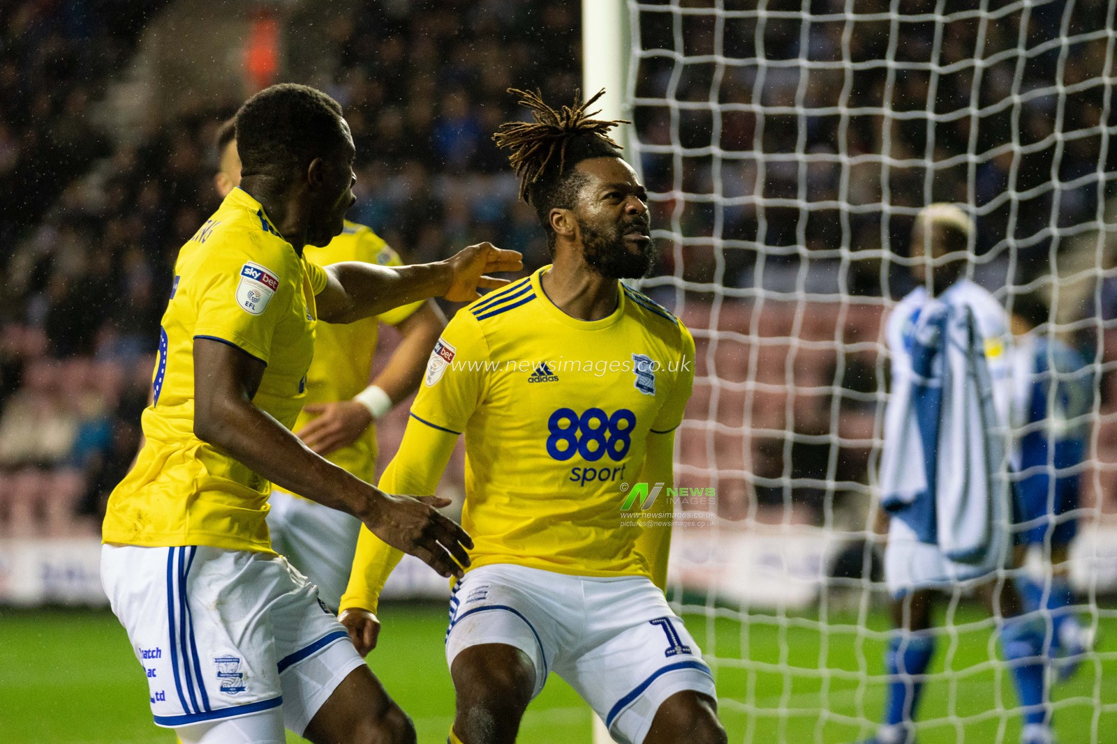 Birmingham City's Jacques Maghoma celebrates scoring his sides third goal 

22nd December 2018, DW Stadium, Wigan, England; Sky Bet Championship, Wigan Athletic vs Birmingham City ; 


Credit: Terry Donnelly/News Images

English Football League images are subject to DataCo Licence