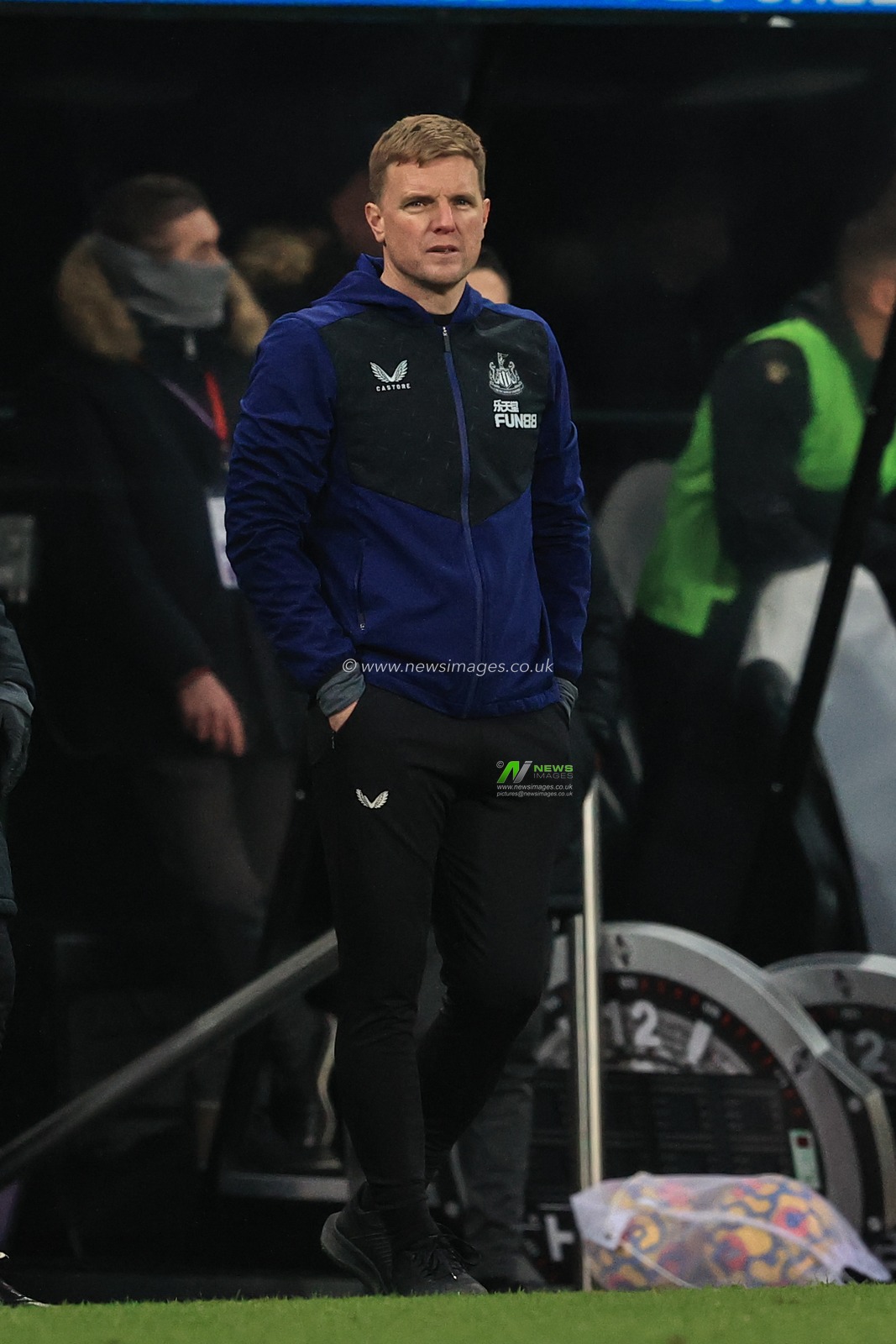 Eddie Howe manager of Newcastle United during the game