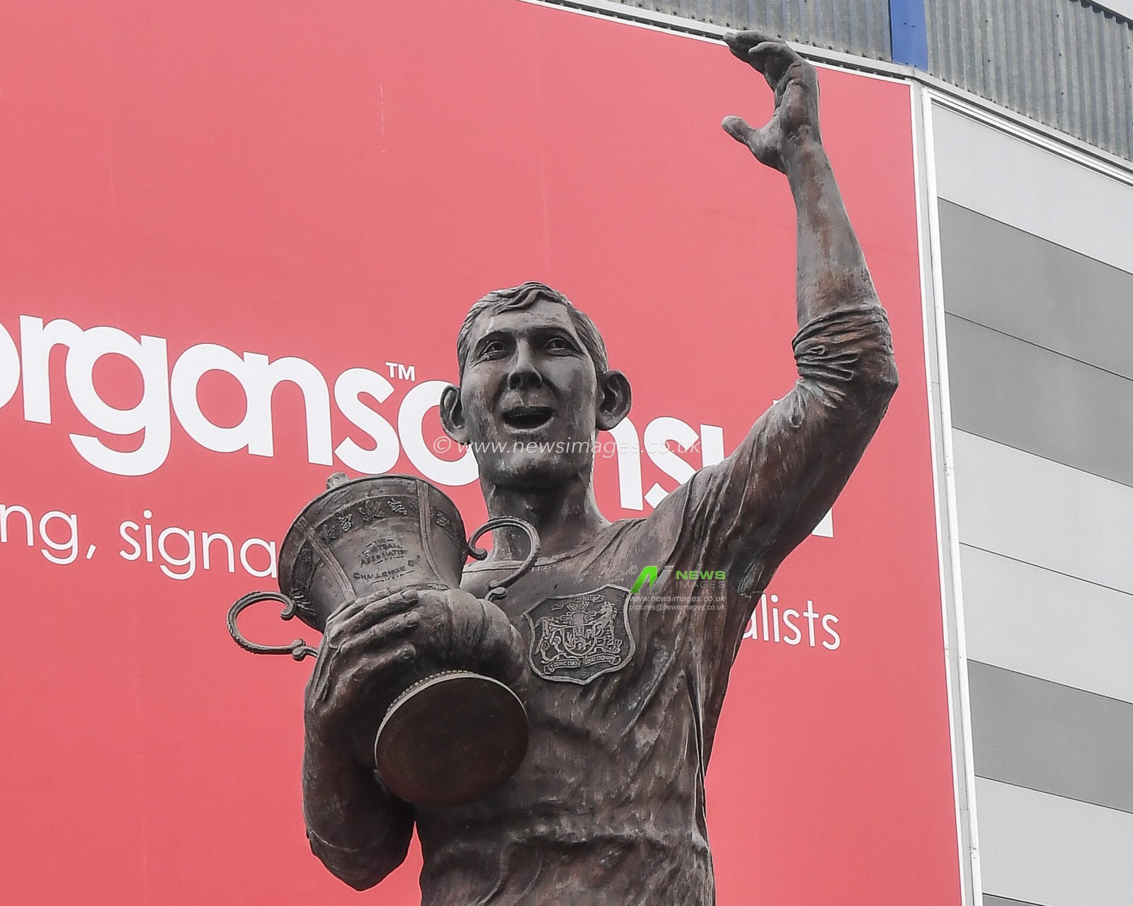 Statue of 1927 FA Cup Winning Captain Fred Keenor, at the Emirates FA Cup Third Round match Cardiff City vs Leeds United at Cardiff City Stadium, Cardiff, United Kingdom, 8th January 2023

(Photo by Mike Jones/News Images)