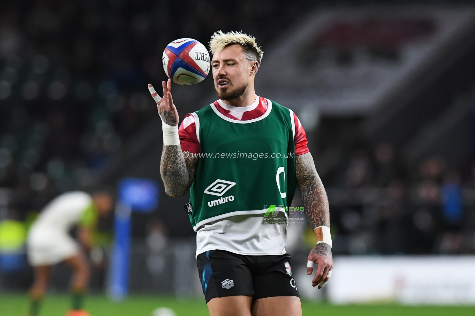 Jack Nowell of England during pre match warm up ahead of the Autumn internationals match England vs South Africa at Twickenham Stadium, Twickenham, United Kingdom, 26th November 2022

(Photo by Mike Jones/News Images)