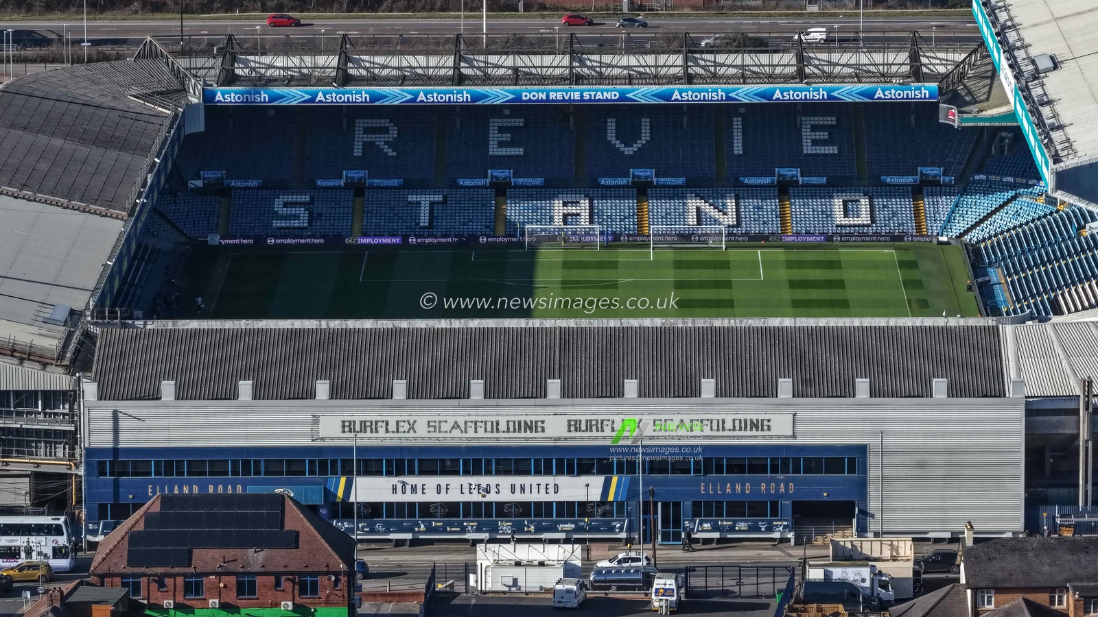 An aerial view of Elland Road during the Premier League match Leeds United vs Sunderland at Elland Road, Leeds, United Kingdom on 03 March 2026

(Photo by Mark Cosgrove/News Images)