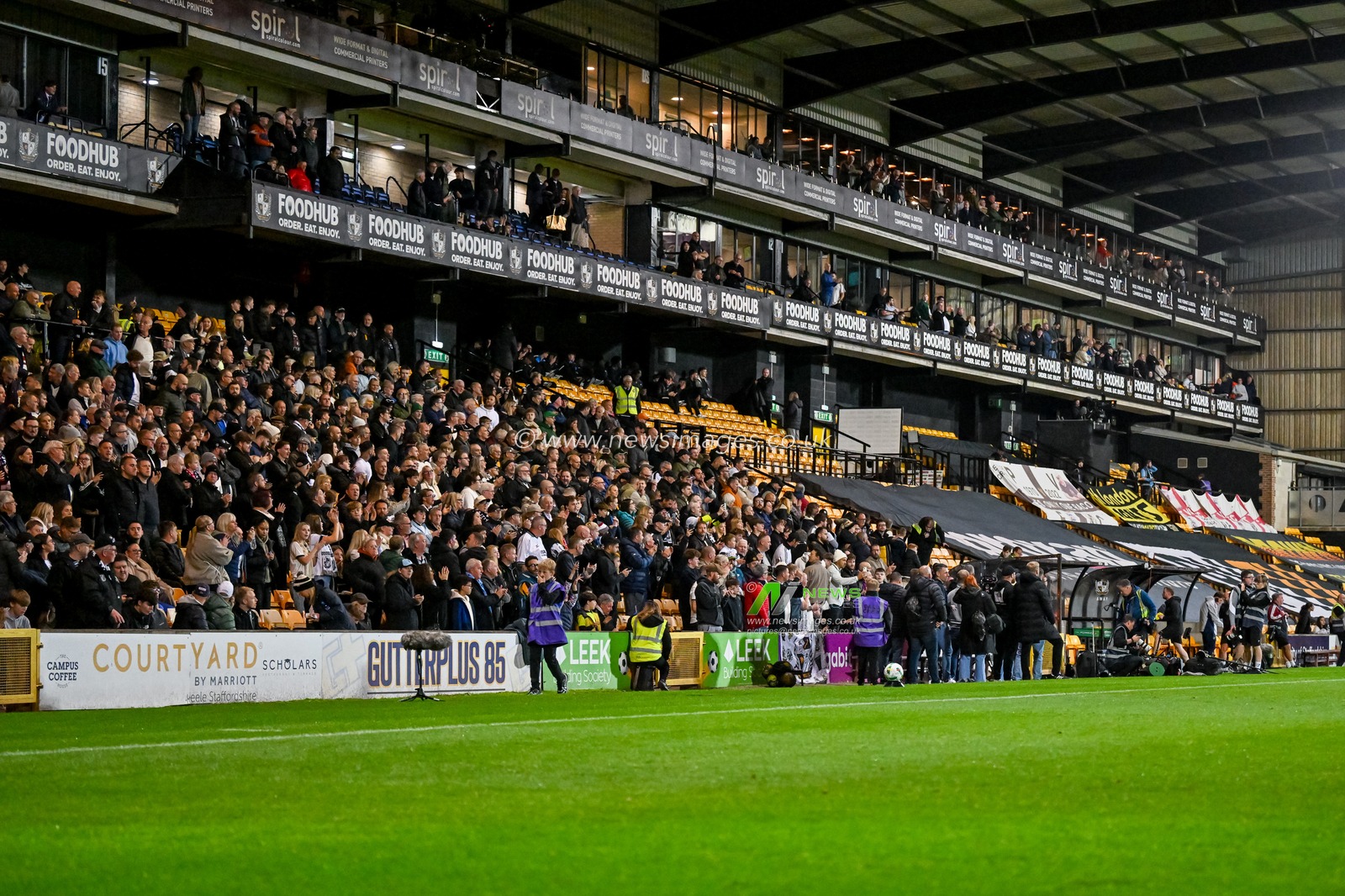 The main stand at Vale Park during the Carabao Cup Round 3 match Port Vale vs Arsenal at Vale Park, Burslem, United Kingdom, 24th September 2025

(Photo by Adam Gee/News Images)