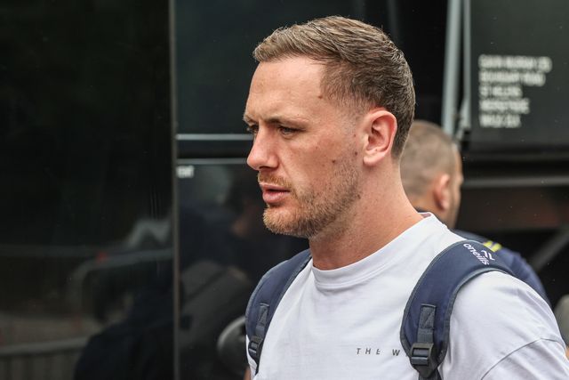 Ben Currie of Warrington Wolves arrives during the Betfred Super League round 19 match Castleford Tigers vs Warrington Wolves at The Mend-A-Hose Jungle, Castleford, United Kingdom, 20th July 2025

(Photo by Alfie Cosgrove/News Images)