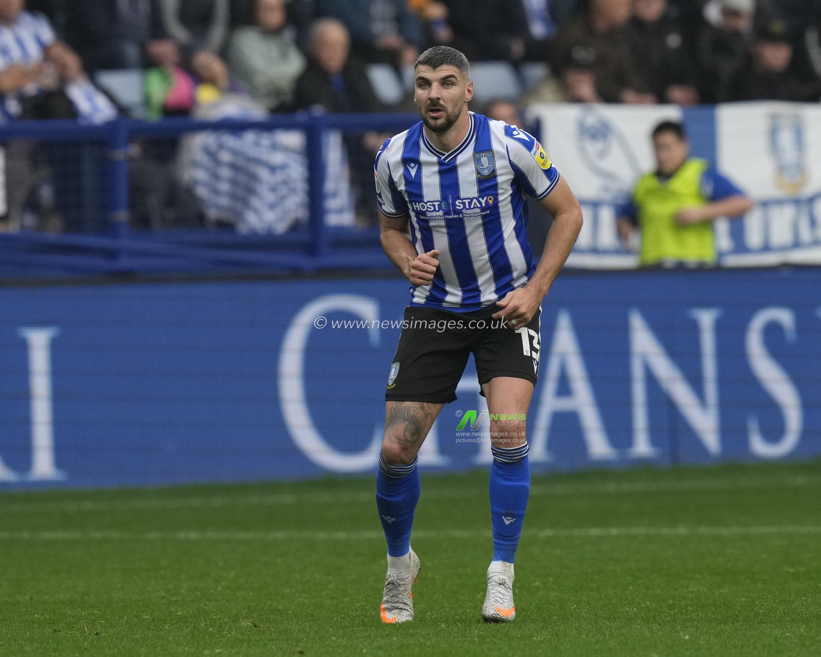 Callum Paterson #13 of Sheffield Wednesday during the Sky Bet League 1 match Sheffield Wednesday vs Burton Albion at Hillsborough, Sheffield, United Kingdom, 29th October 2022

(Photo by Steve Flynn/News Images)