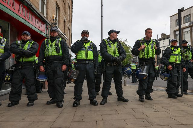 Anti-racism protest Barnsley Town Centre