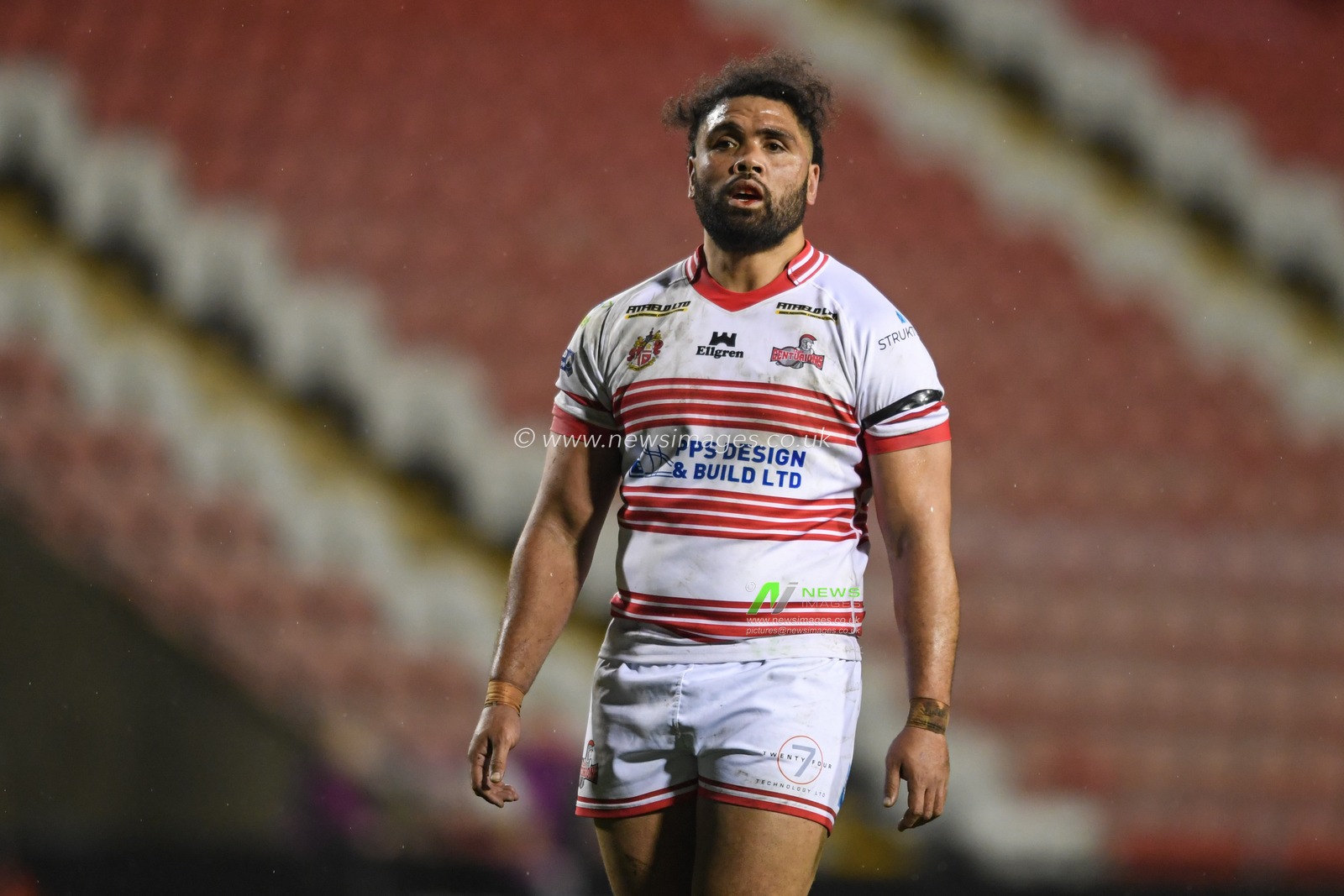 Mark Ioane #10 of Leigh Centurions in action during the game