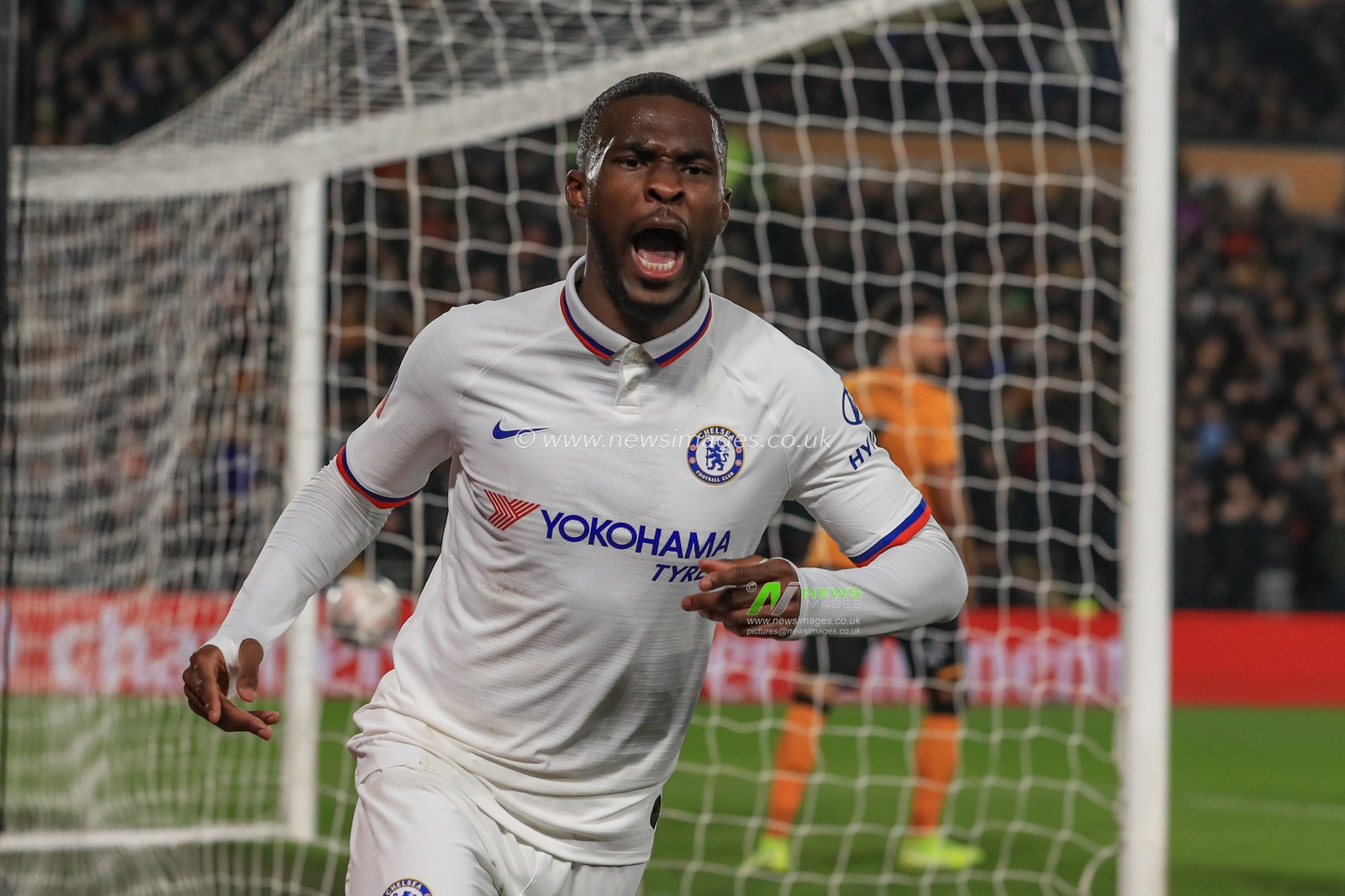 25th January 2020, KC Stadium, Kingston upon Hull, England; Emirates FA Cup, Hull City v Chelsea : Fikayo Tomori (29) of Chelsea celebrates his goal to make it 0-2