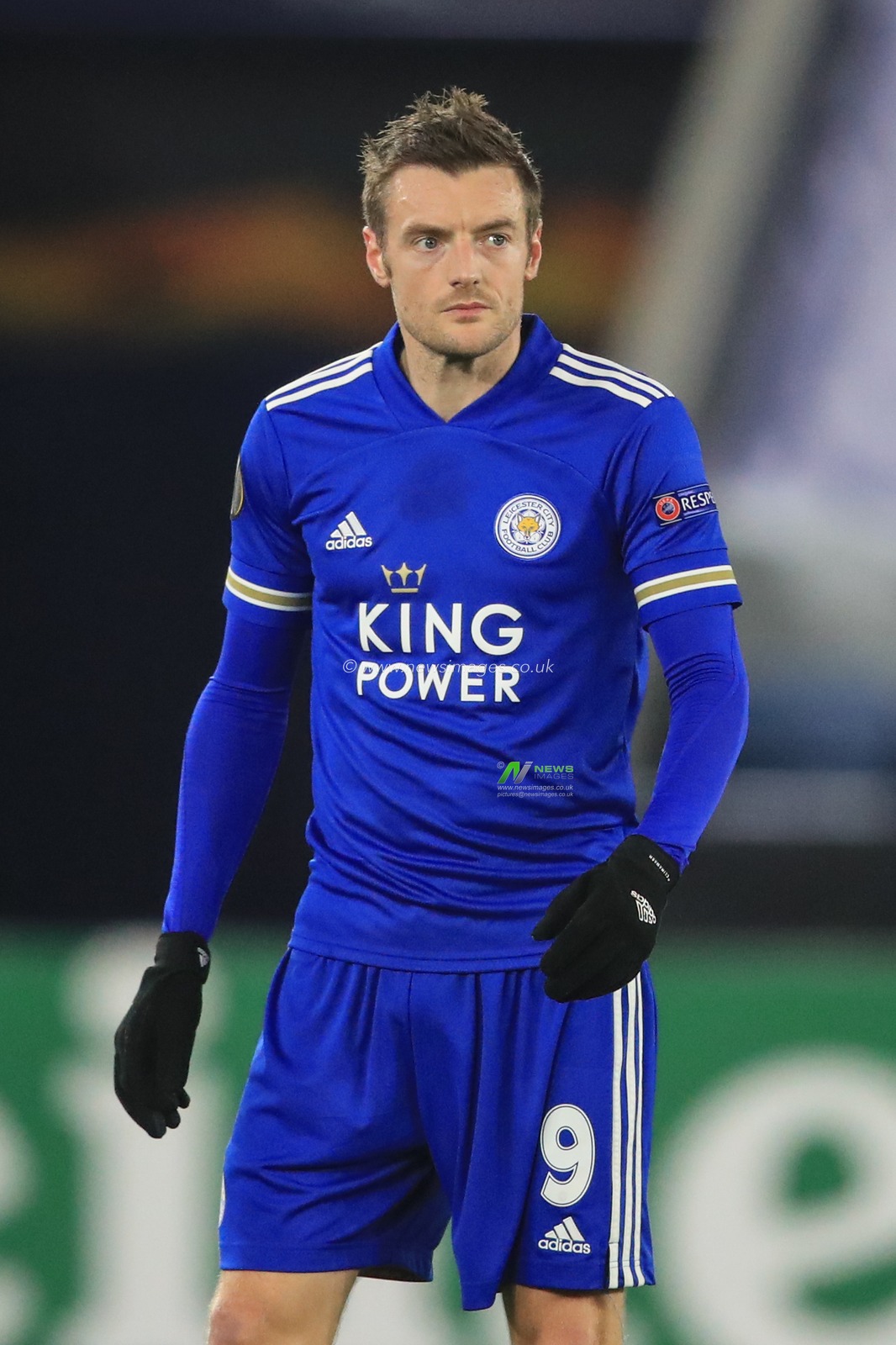 Jamie Vardy #9 of Leicester City during the game