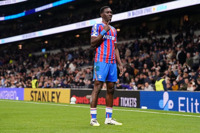 Ismaila Sarr of Crystal Palace celebrates his second goal during the Premier League match Tottenham Hotspur vs Crystal Palace at Tottenham Hotspur Stadium, London, United Kingdom on 05 March 2026

(Photo by Harvey Murphy/News Images)