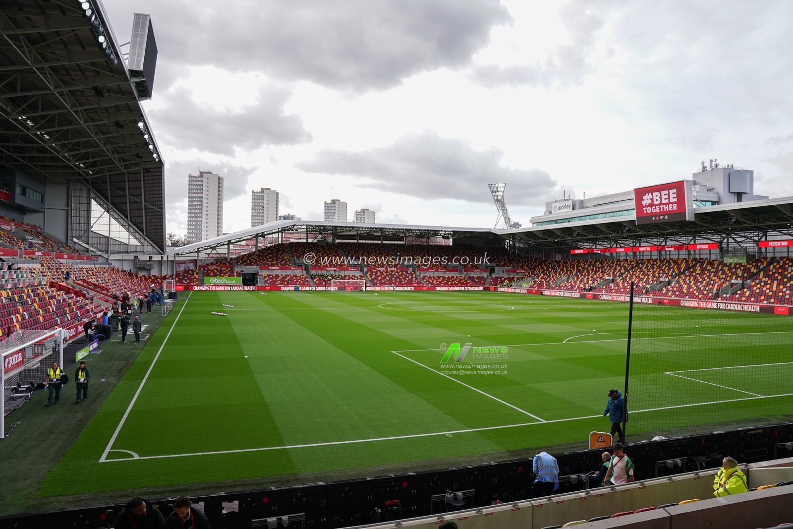 General view of the Gtech Community stadium ahead of the Premier League match Brentford vs Manchester City at The Gtech Community Stadium, London, United Kingdom, 5th October 2025

(Photo by Harvey Murphy/News Images)