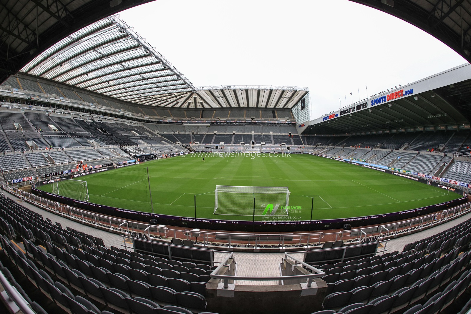 A general view of St. James's Park ahead of this evenings Carabao Cup game, Newcastle United v Burnley