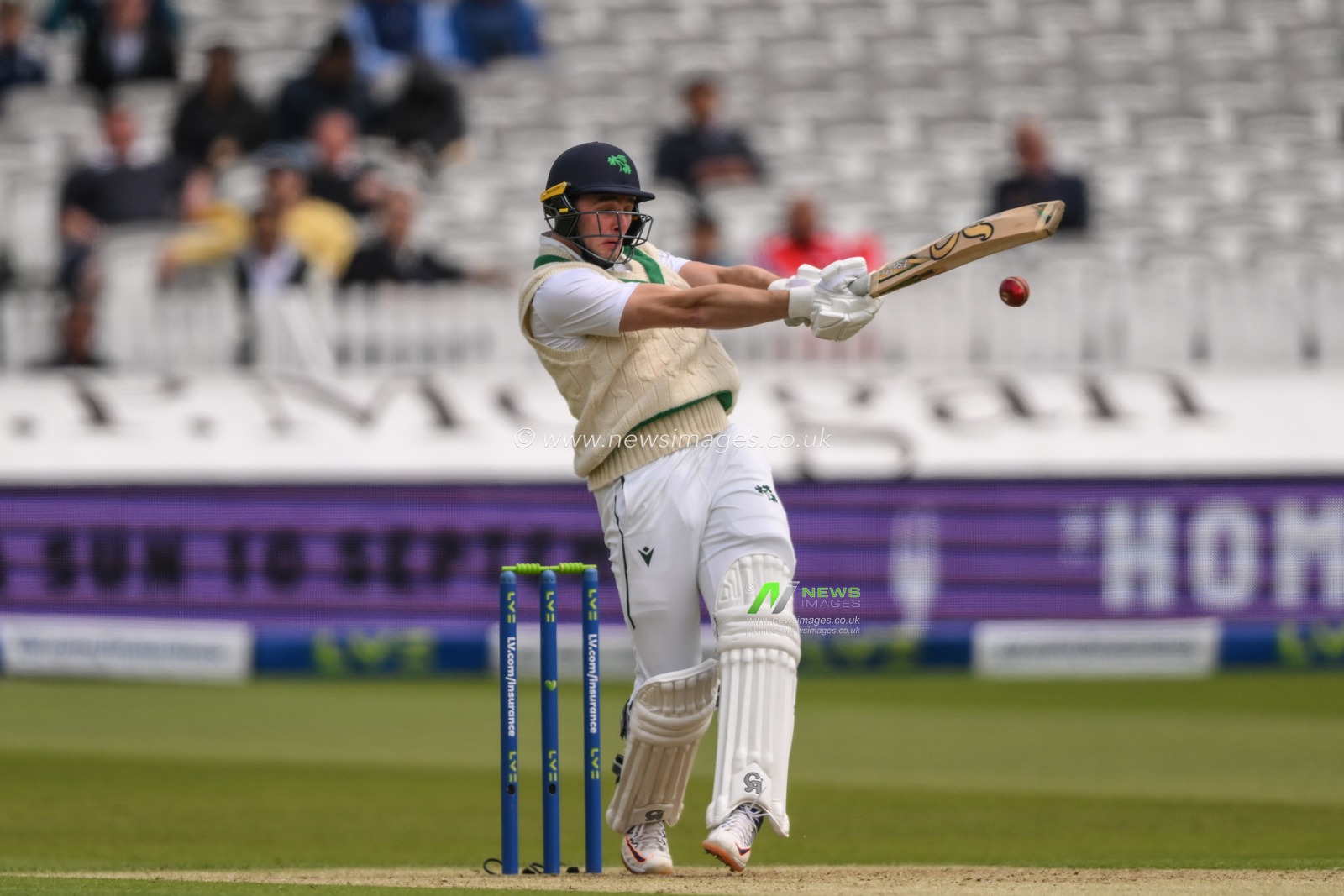 Lorcan Tucker of Ireland in action during the LV= Insurance day one Test match England vs Ireland at Lords, London, United Kingdom, 1st June 2023

(Photo by Craig Thomas/News Images)