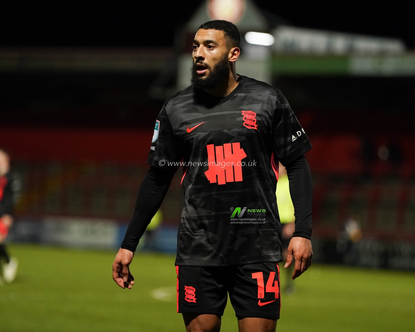 Keshi Anderson of Birmingham City in action during the Vertu Trophy Quarter Final match Stevenage vs Birmingham City at Lamex Stadium, Stevenage, United Kingdom, 4th February 2025

(Photo by Harvey Murphy/News Images)