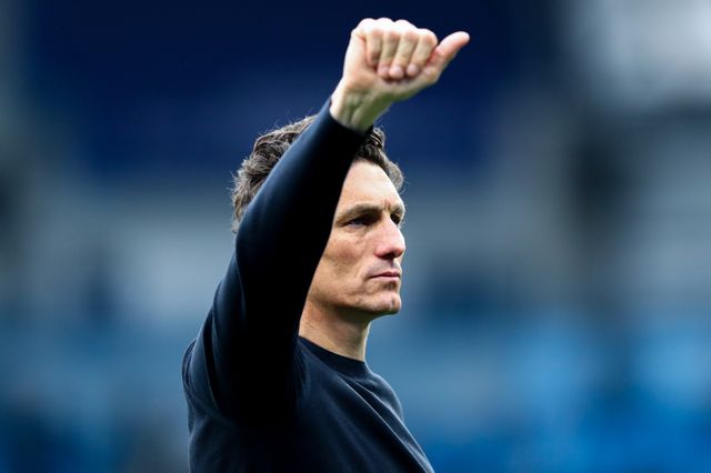 Keith Andrews manager of Brentford dejected after 3-0 loss after the Premier League match Manchester City vs Brentford at The City in the Community Etihad Stadium, Manchester, United Kingdom on 09 May 2026

(Photo by Jorge Horsted/News Images)