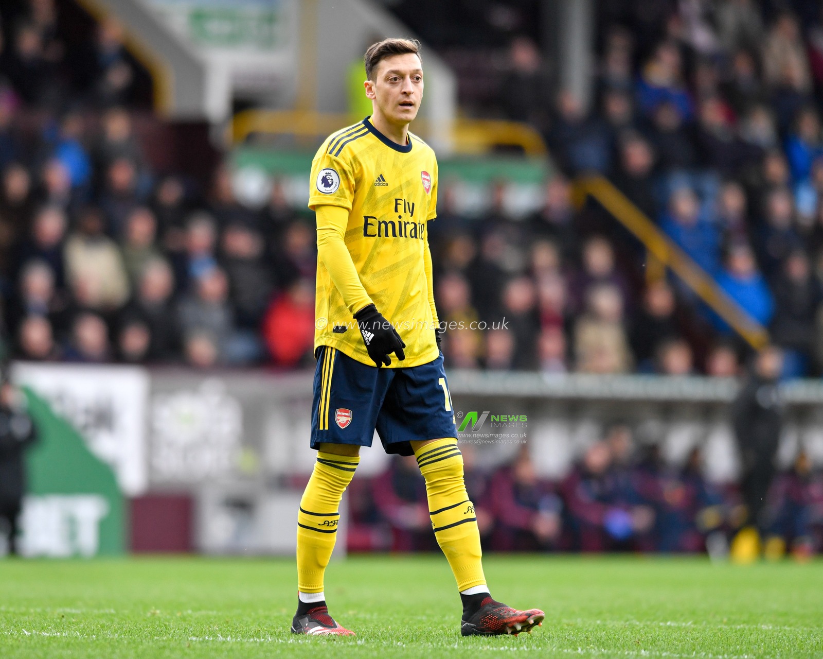 2nd February 2020, Turf Moor, Burnley, England; Premier League, Burnley v Arsenal : Mesut Ozil (10) of Arsenal in action