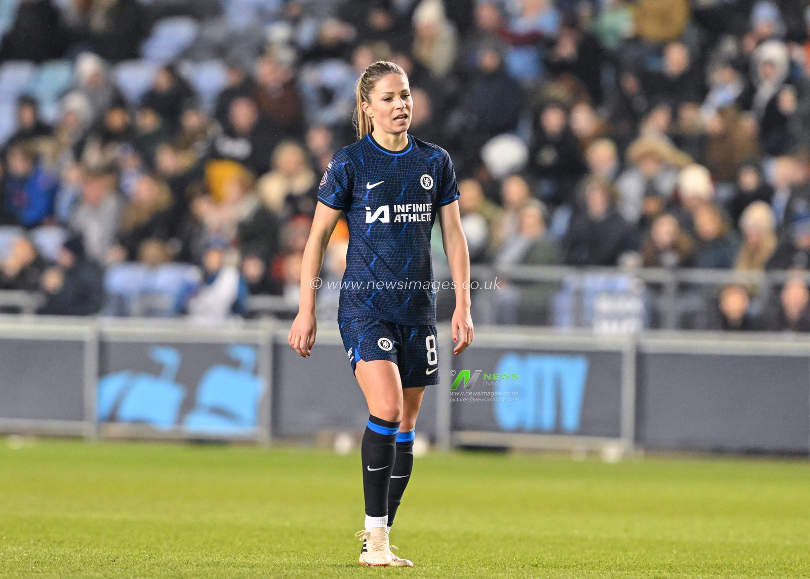 Melanie Leupolz of Chelsea Women, during the FA Women's League Cup Semi-Final match Manchester City Women vs Chelsea FC Women at Joie Stadium, Manchester, United Kingdom, 7th March 2024

(Photo by Cody Froggatt/News Images)